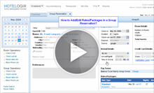 How to Add/Edit Rates/Packages in a Group Reservation?