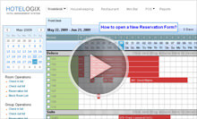 How to open a new reservation form?