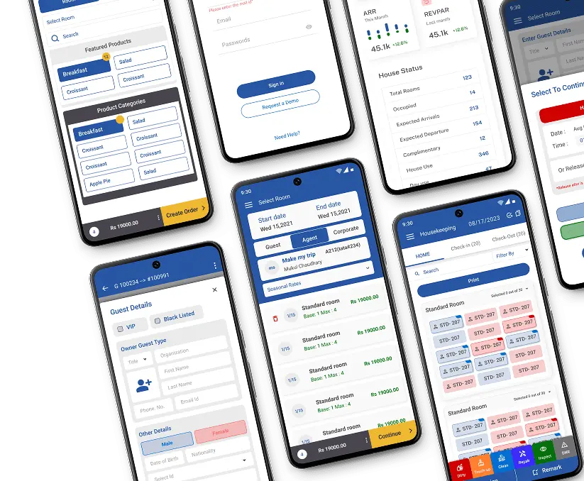 Mobile Hotel PMS App